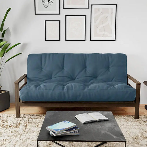 Matelas de futon en mousse à mémoire de forme au gel 10" avec housse en coton tufté multicolore